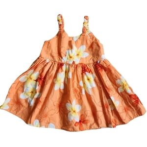 Pacific Legend Hawaiian Floral Sleevless 100% Cotton Dress - 6 months